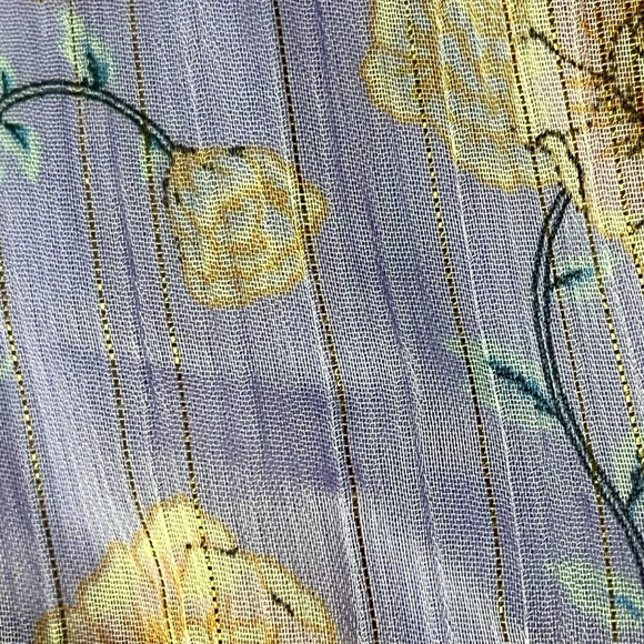 Lauren Conrad XS Flutter Sleeve Wrap Midi Dress Bouquet floral Prep Cottegecore - Picture 10 of 11